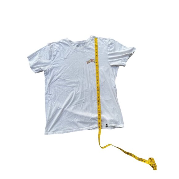 Hurley Mens White Graphic Tee L 100% Cotton Vintage-Inspired Design - Picture 6 of 7